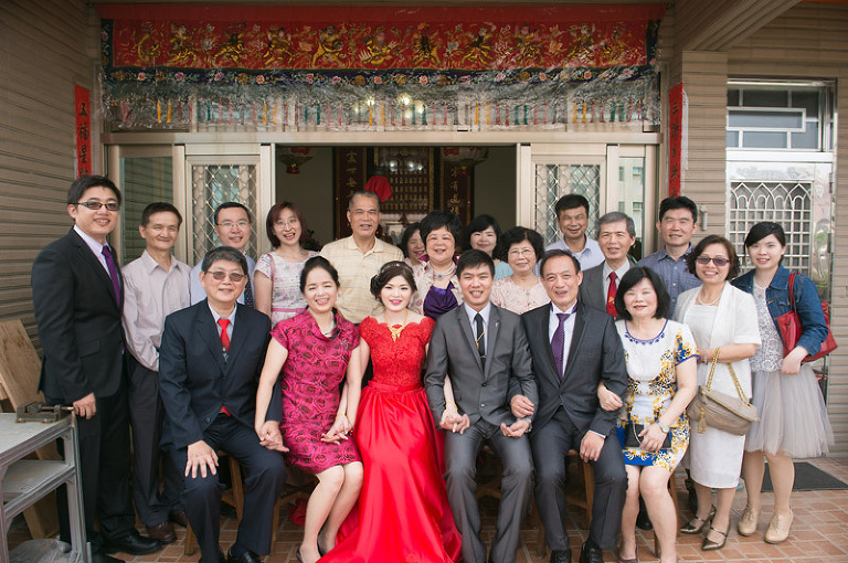 婚禮家中合照